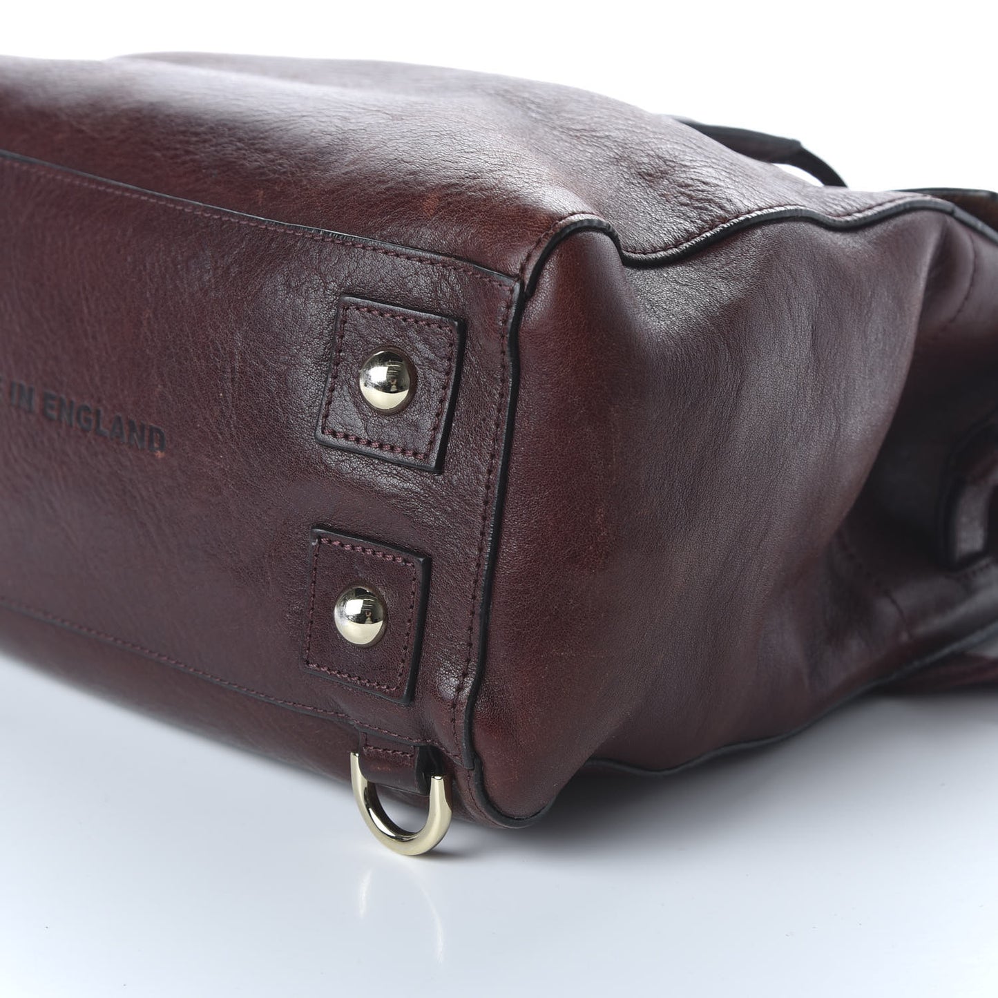 Natural Leather Cara Delevigne Convertible Satchel Oxblood