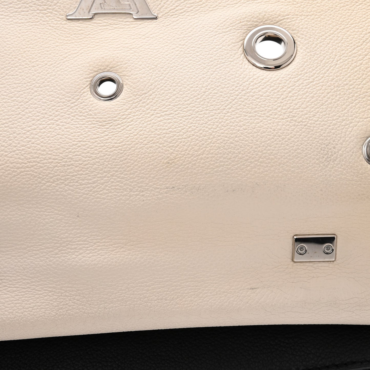 Calfskin Mechanical Flowers Lockme II Black Vanille
