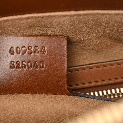 Gucci GG Supreme Monogram Small Zip Top Tote Beige Tuscany 7 of 17