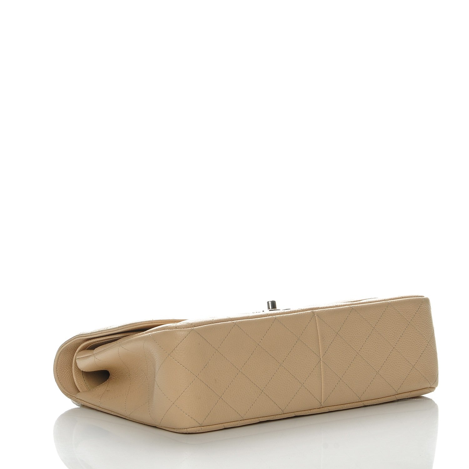Chanel Caviar Quilted Jumbo Double Flap Beige Clair 4 of 8