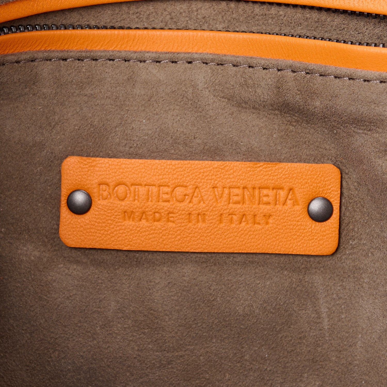 Bottega Veneta Nappa Intrecciato Nodini Crossbody Messenger Orange 6 of 11