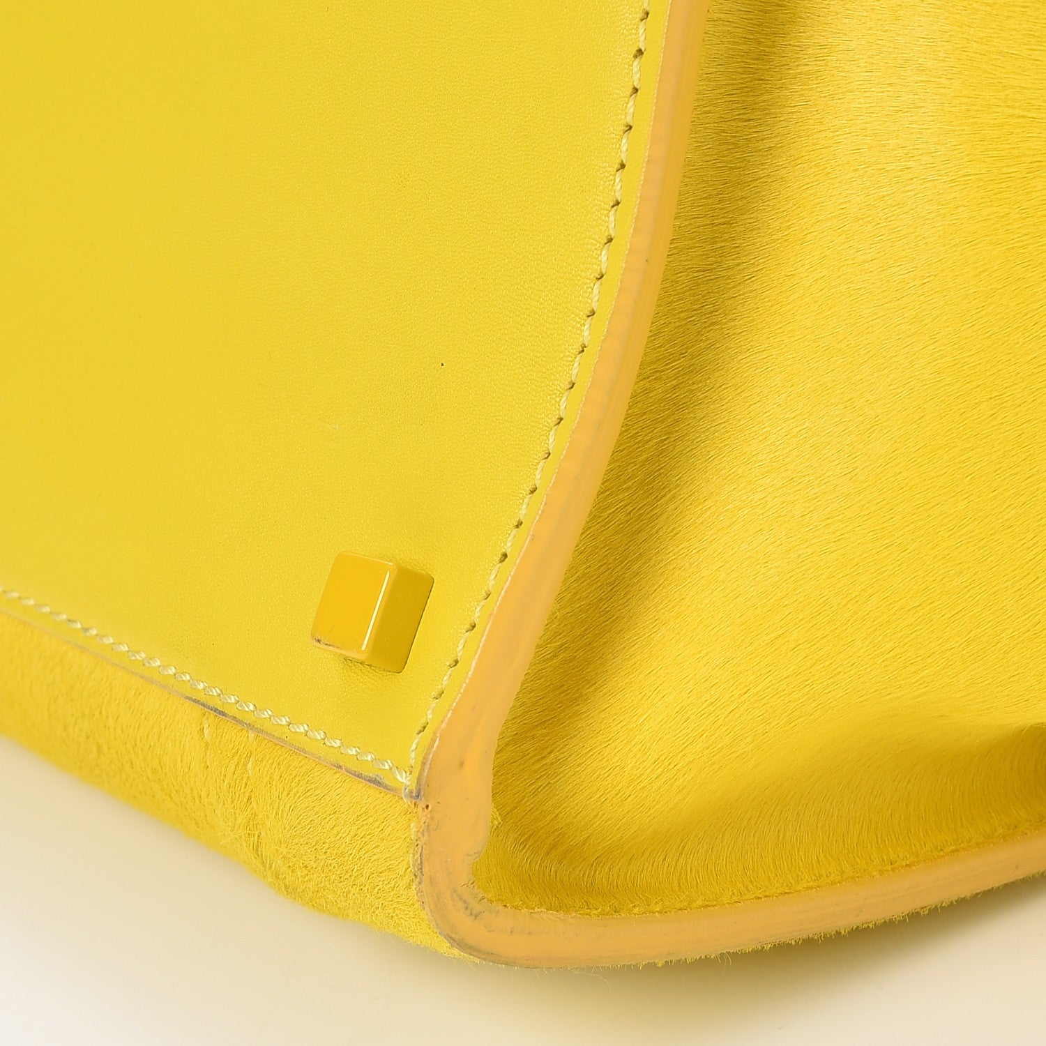 Celine Pony Hair Medium Phantom Luggage Citron 14 of 14