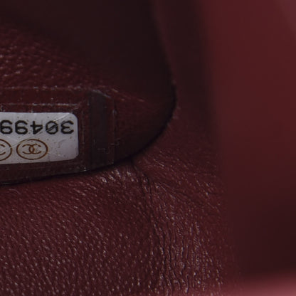 Chanel Caviar Quilted Medium Double Flap Dark Red 9 of 11