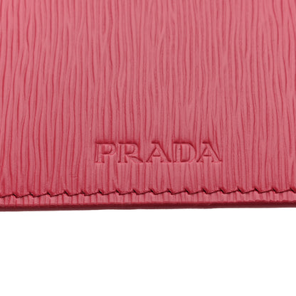 Prada Vitello Move Bi-Color Continental Flap Travel Wallet Petalo Peonia 9 of 12