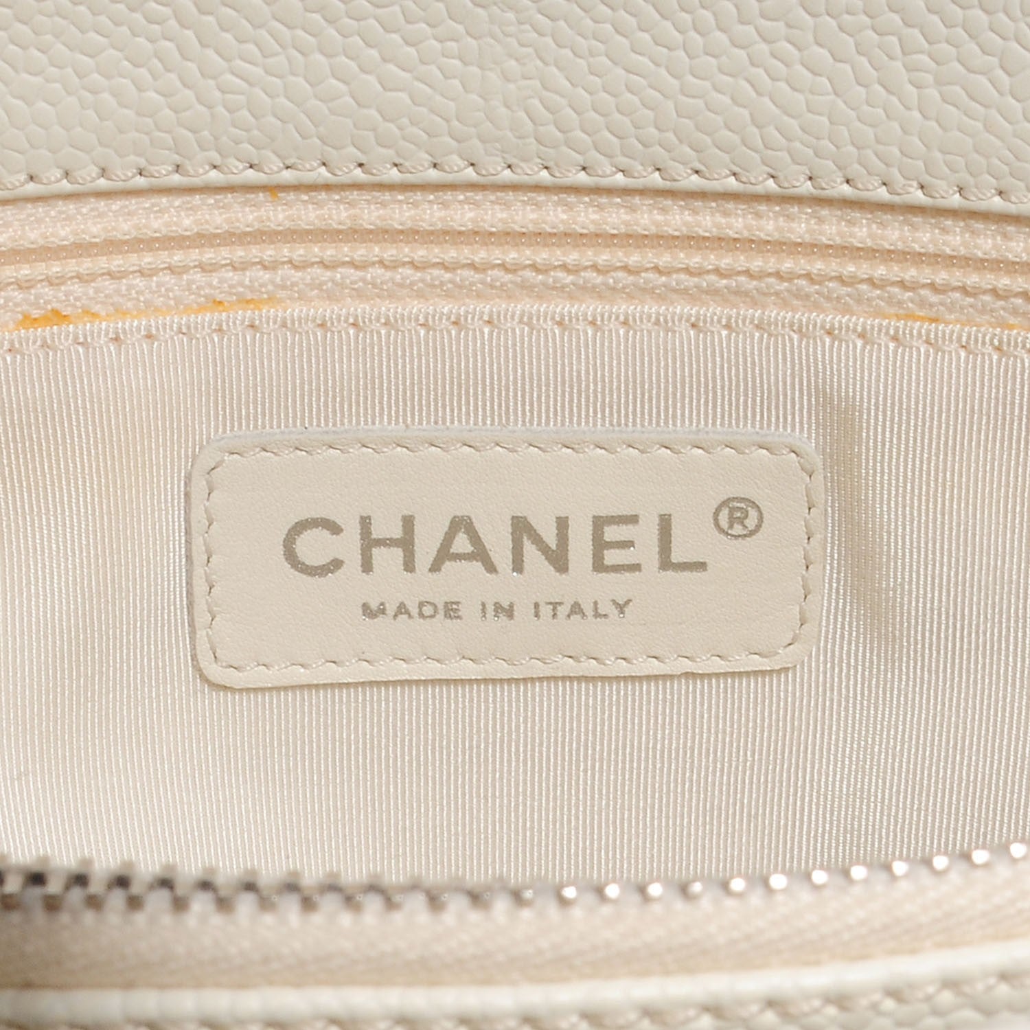 Chanel Caviar Quilted Grand Shopping Tote GST White 5 of 7