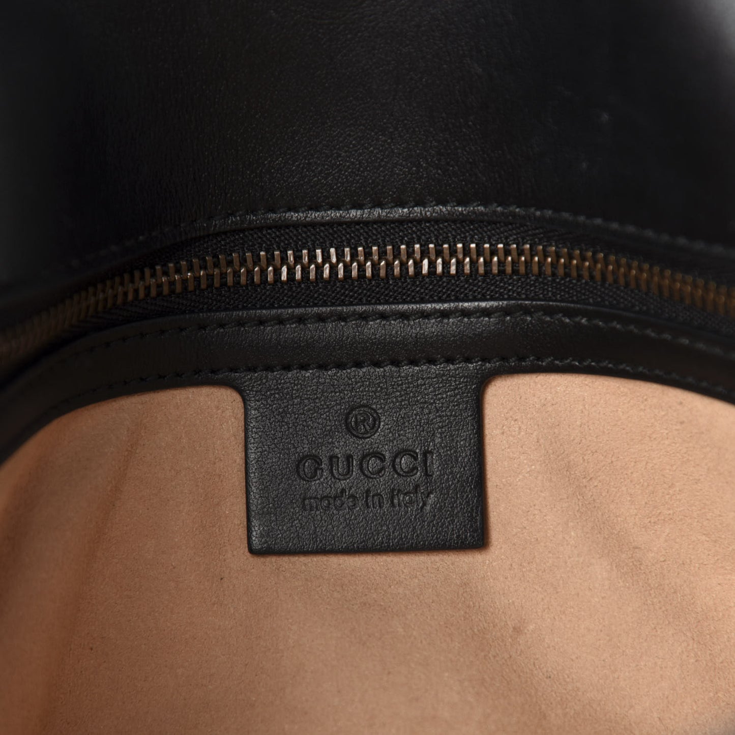 Calfskin Matelasse Small GG Marmont Shoulder Bag Black