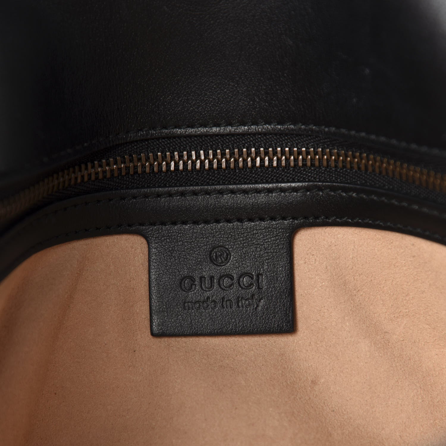 Gucci Calfskin Matelasse Small GG Marmont Shoulder Bag Black 8 of 11