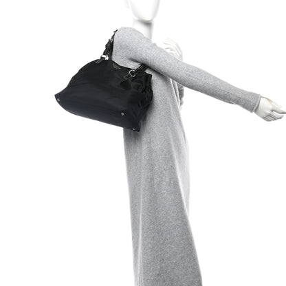 Prada Tessuto Nylon Saffiano Tote Black 2 of 10