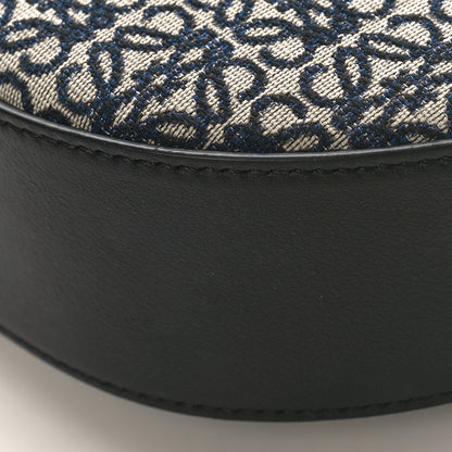 Loewe Jacquard Anagram Calfskin Small Luna Navy Black 8 of 8