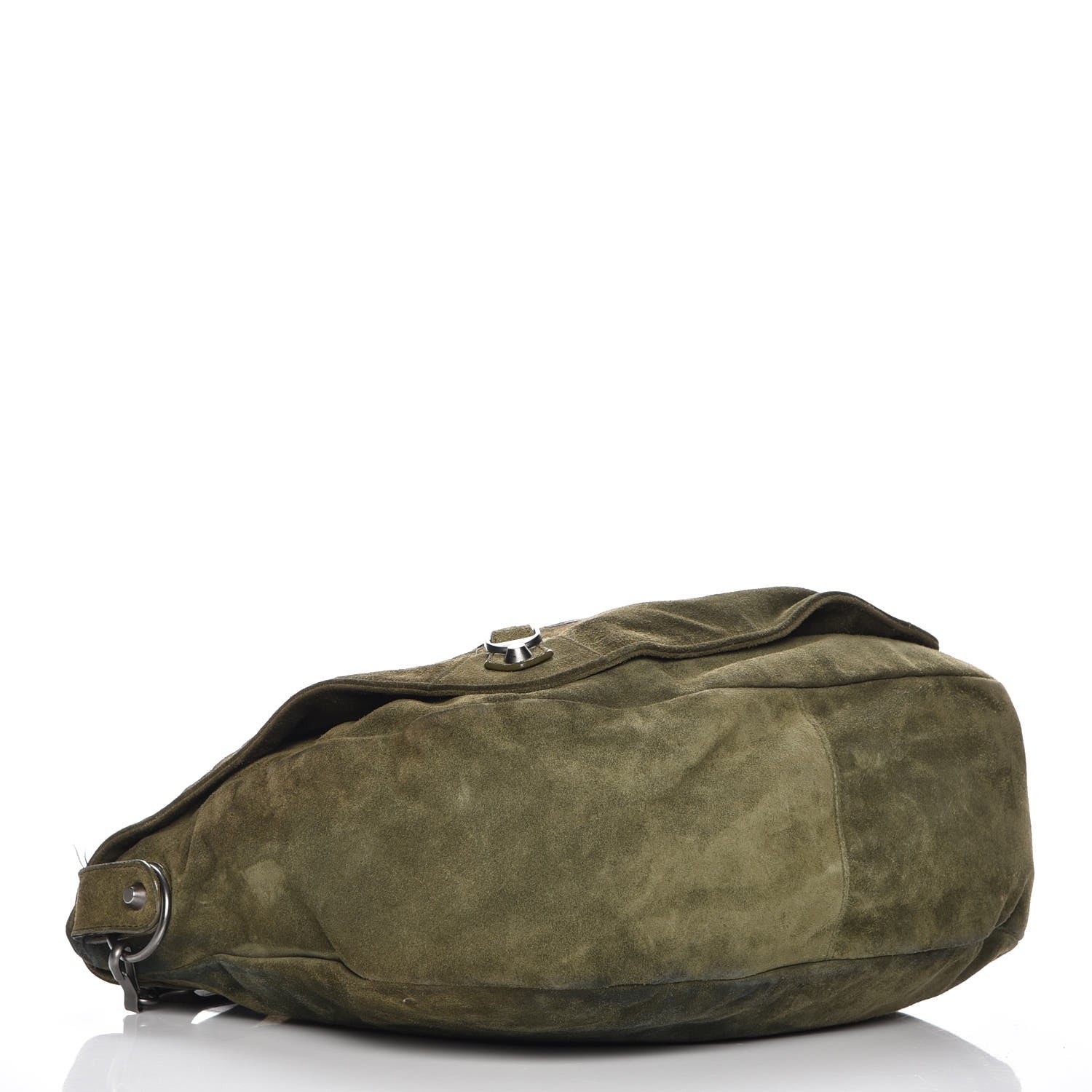 Balenciaga Suede Baby Daim Folk Messenger Green 4 of 10