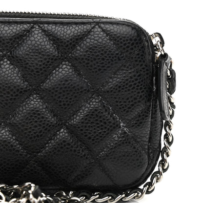 Chanel Caviar Quilted Small Clutch With Chain Black 13 of 14