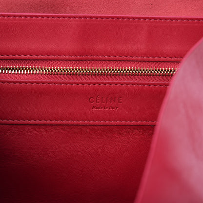 Celine Lambskin Horizontal Cabas Fuchsia 7 of 13
