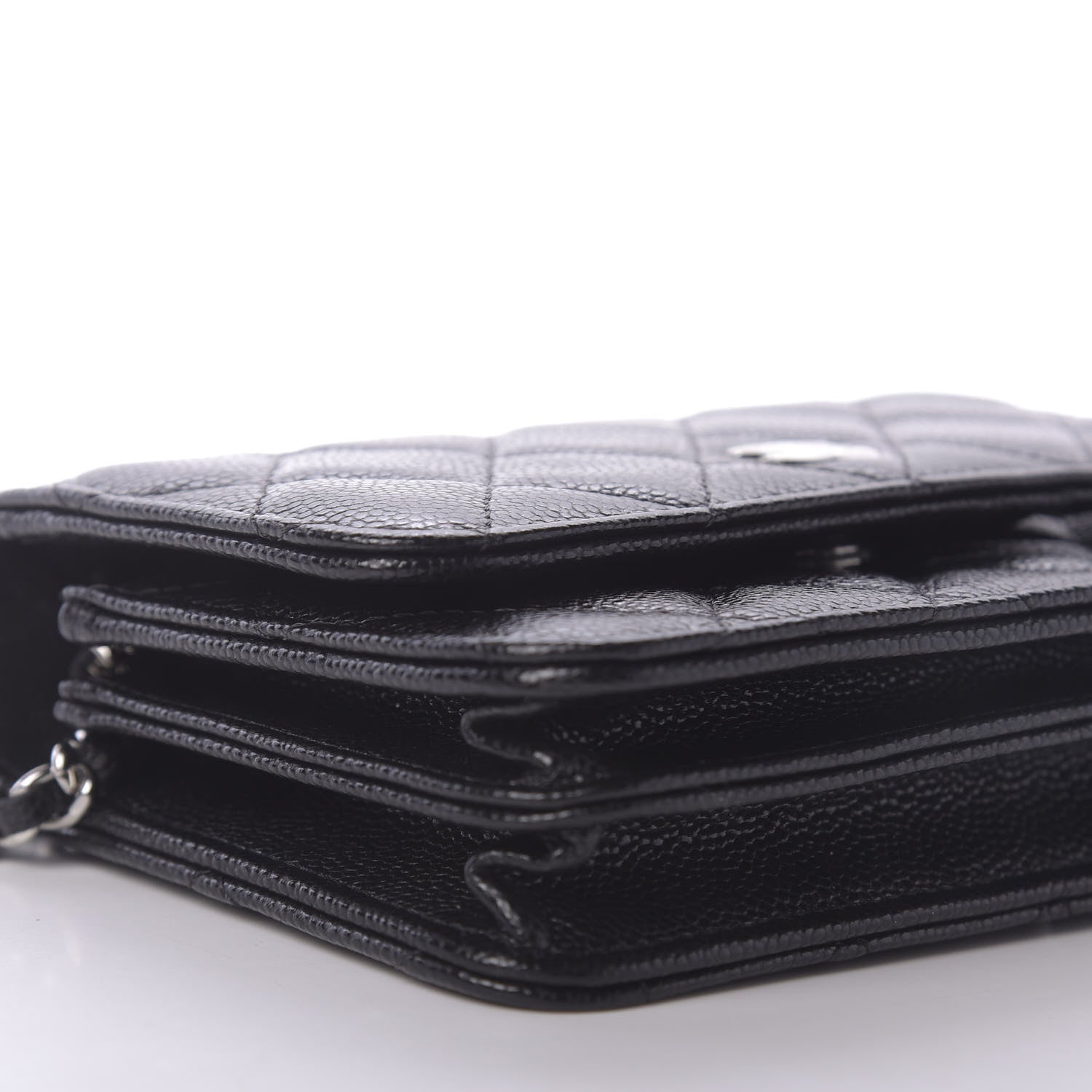 Chanel Caviar Quilted Mini Wallet On Chain WOC Black 7 of 11