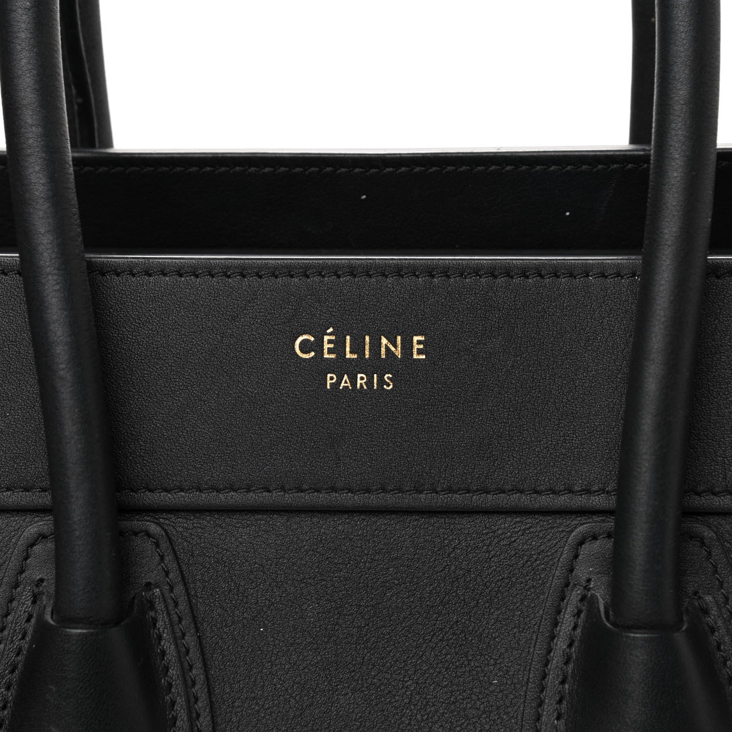 Celine Smooth Calfskin Micro Luggage Black 7 of 8