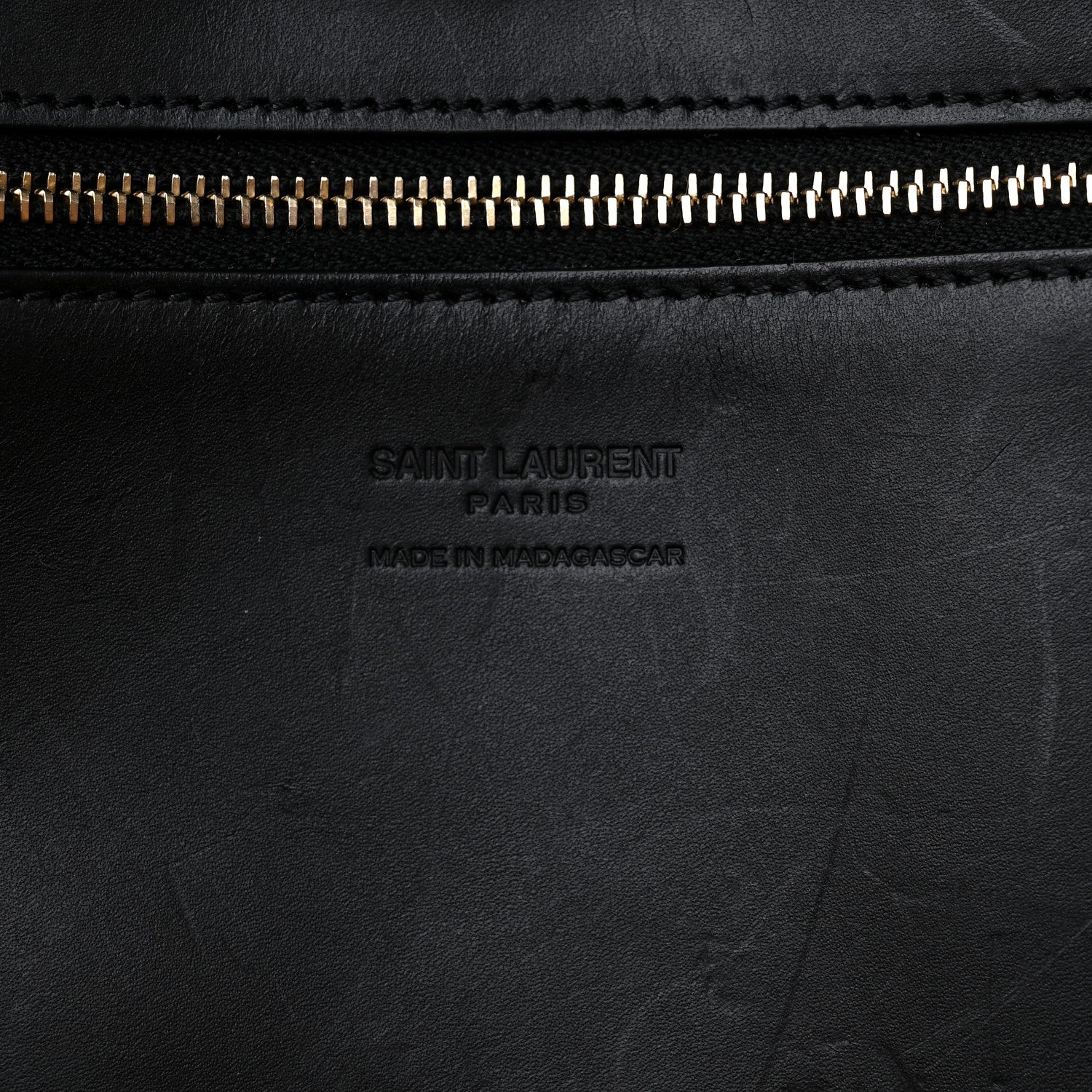 Saint Laurent Raffia Calfskin Medium Panier Tote 6 of 11