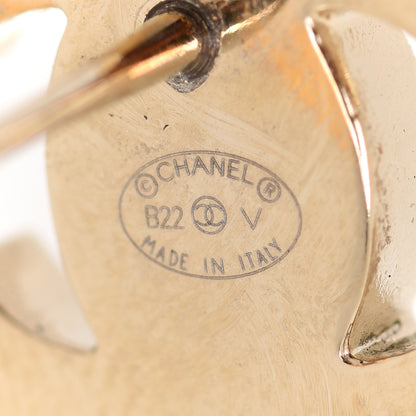 Chanel Metal CC Turnlock Earrings Gold 4 of 5