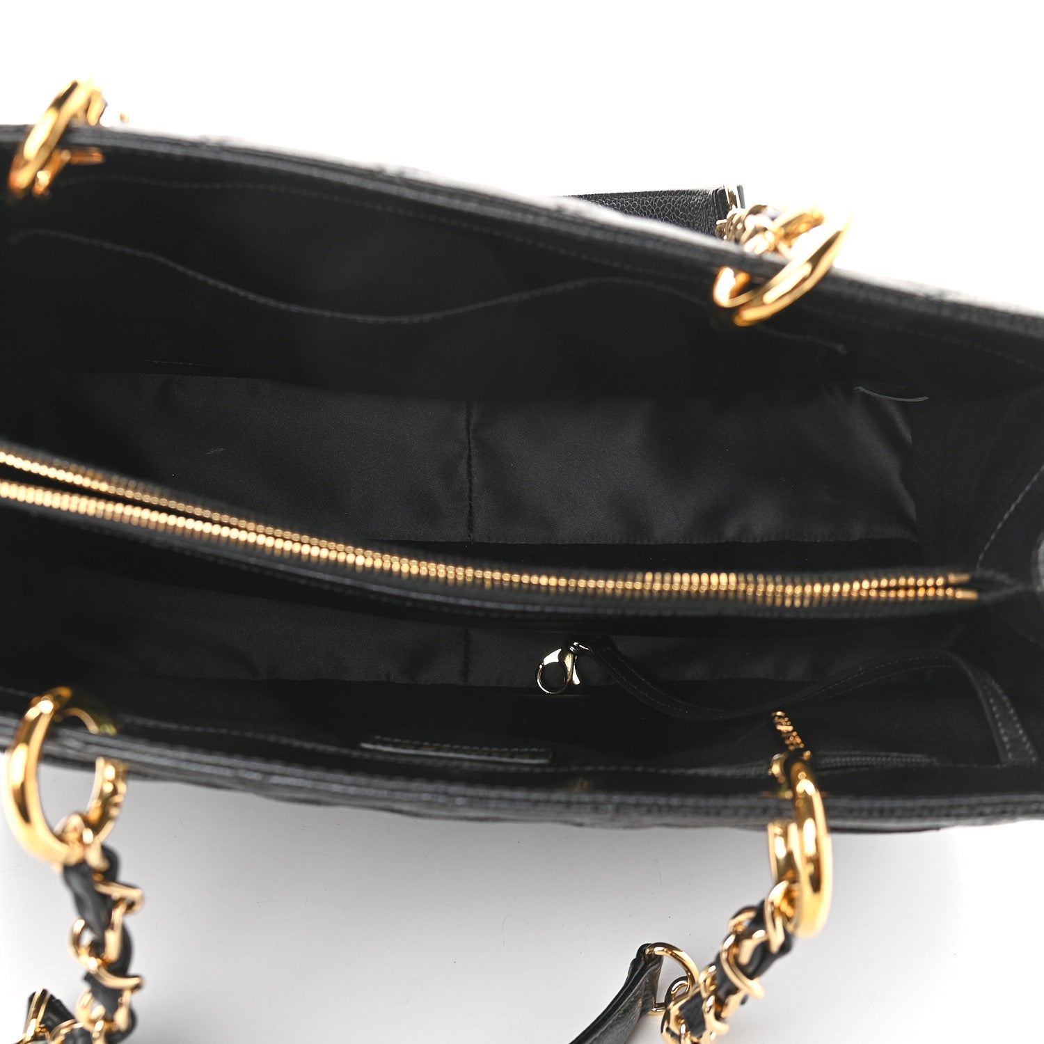 Chanel Caviar Quilted Grand Shopping Tote GST Black 5 of 9