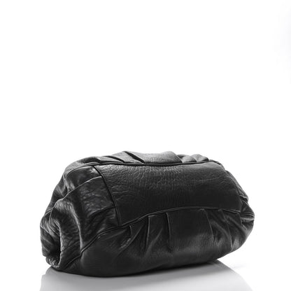 Fendi Crinkled Lambskin Mia Tote Black 4 of 6
