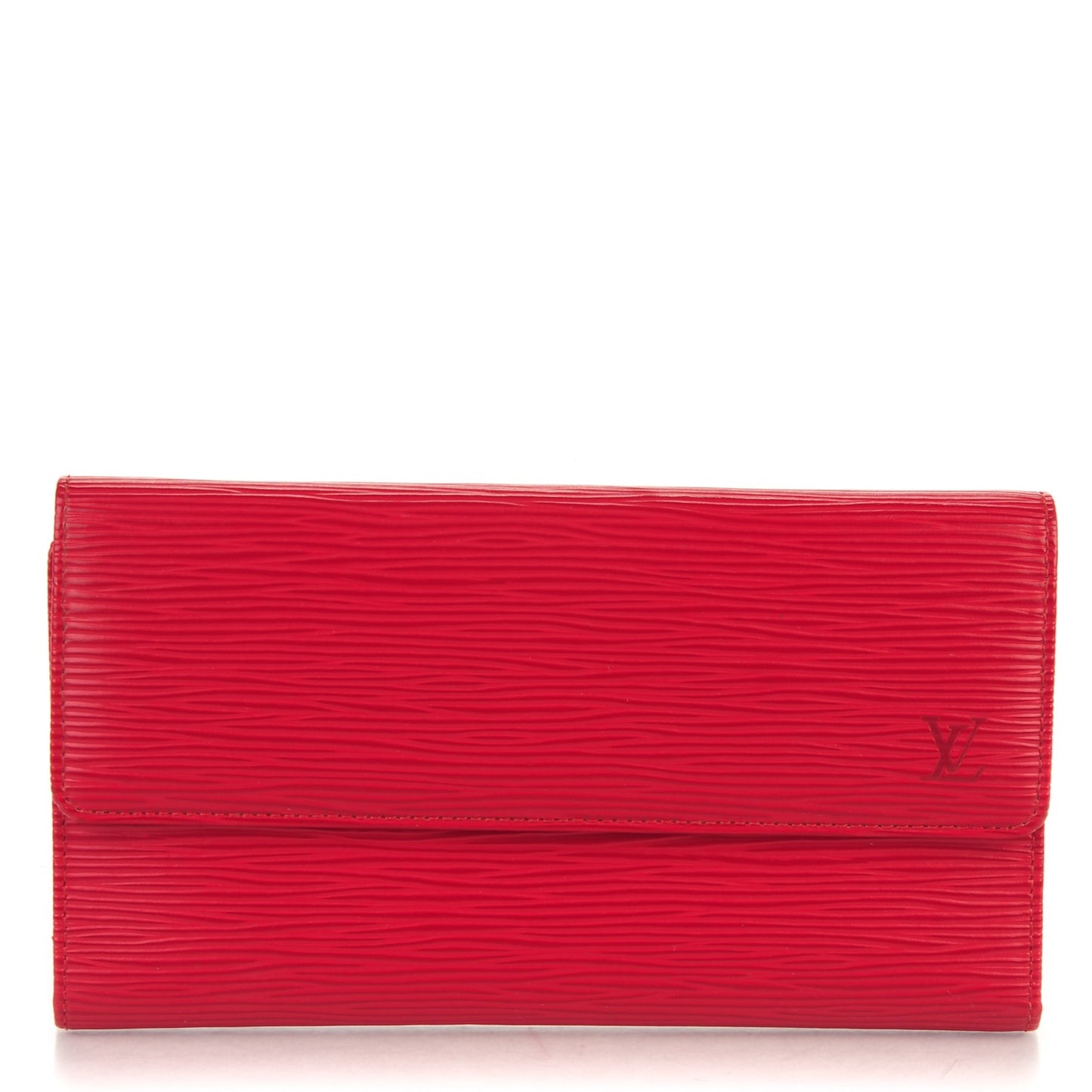 Epi Porte Tresor International Wallet Castillan Red