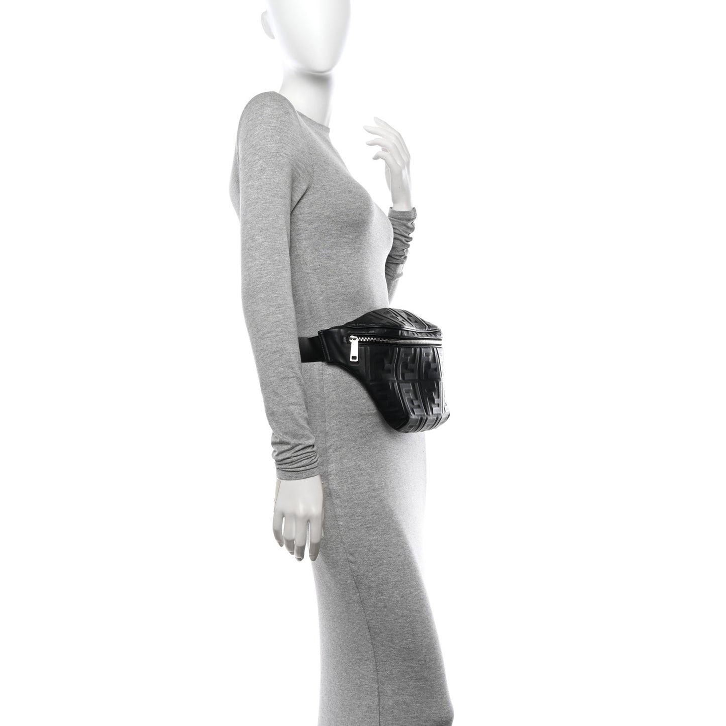 Nappa FF 1974 Embossed Belt Bag Black