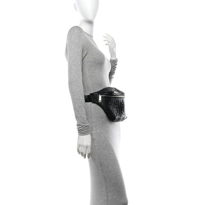 Fendi Nappa FF 1974 Embossed Belt Bag Black 2 of 13