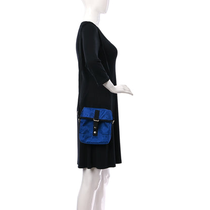 Gucci Econyl Nylon Monogram Off The Grid Messenger Bag Orient Blue Black 2 of 11