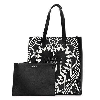 Givenchy Calfskin Power of Love Print Tote Black 1 of 9
