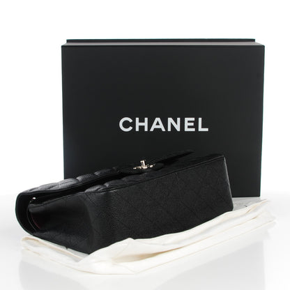 Chanel Caviar Quilted Jumbo Double Flap Black 4 of 9