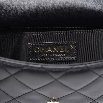 Chanel Lambskin Quilted Small My Precious Flap Black 6 of 11