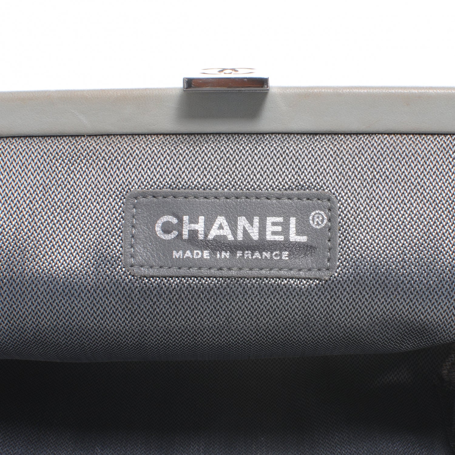 Chanel Lambskin Vertical Quilted Mademoiselle Clutch Light Green 6 of 7