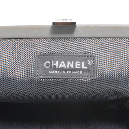 Chanel Lambskin Vertical Quilted Mademoiselle Clutch Light Green 6 of 7