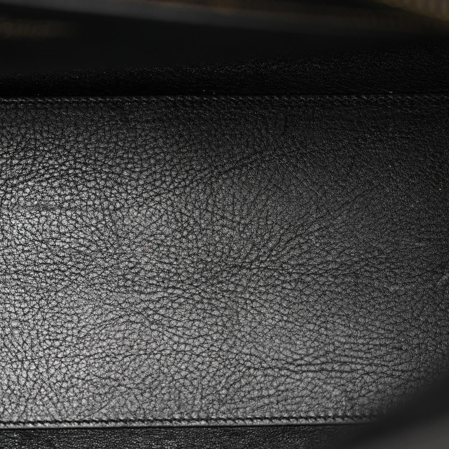 Suede Calfskin Medium Monogram Cabas Black