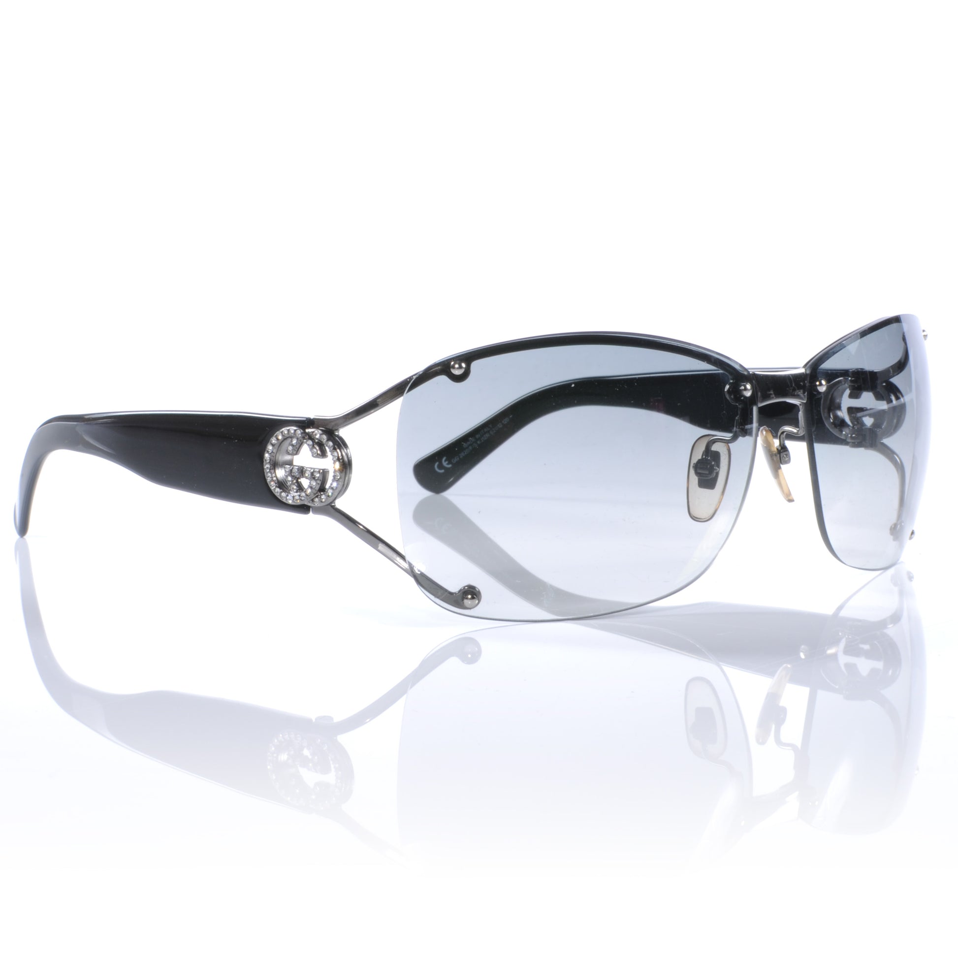 Gucci Crystal GG Sunglasses 2820 Black 1 of 6