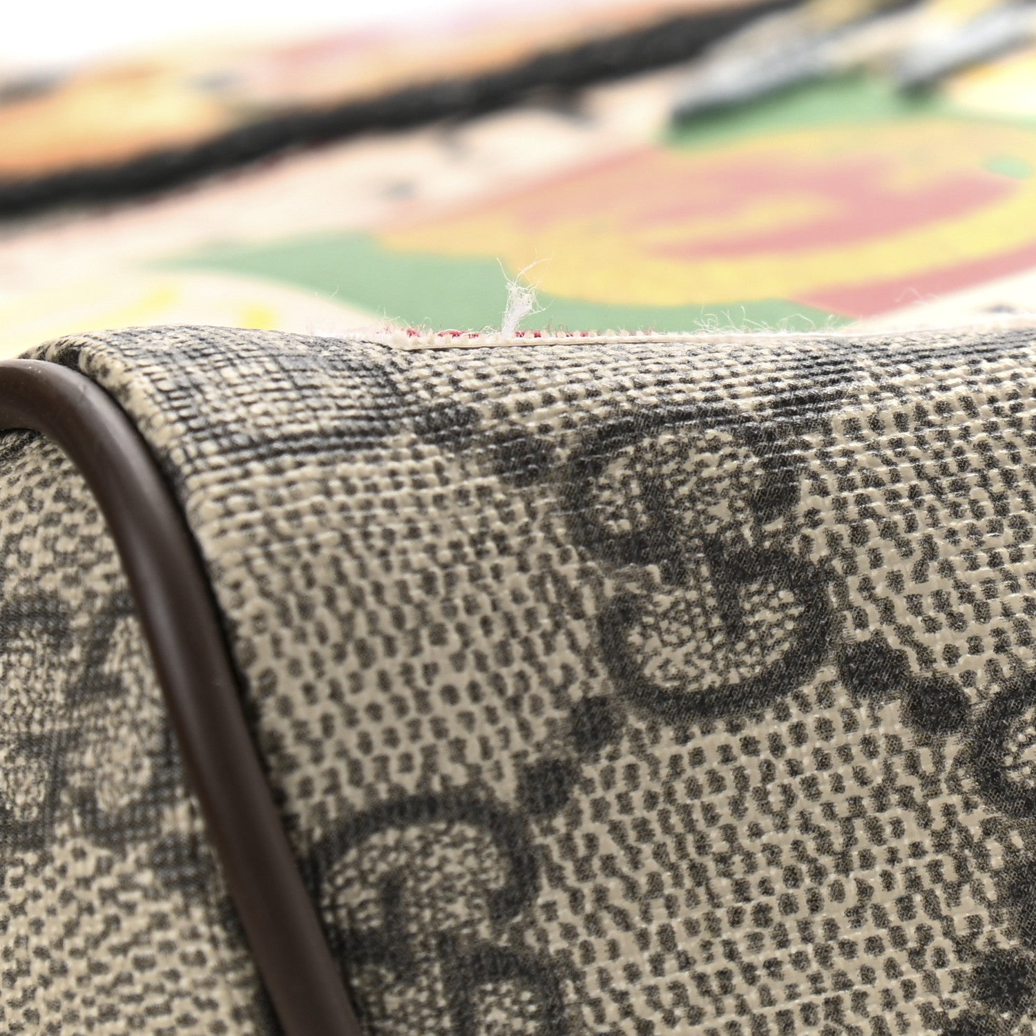 Gucci Soft GG Supreme Monogram Courrier Medium Crossbody Tote Beige New Acero 12 of 15