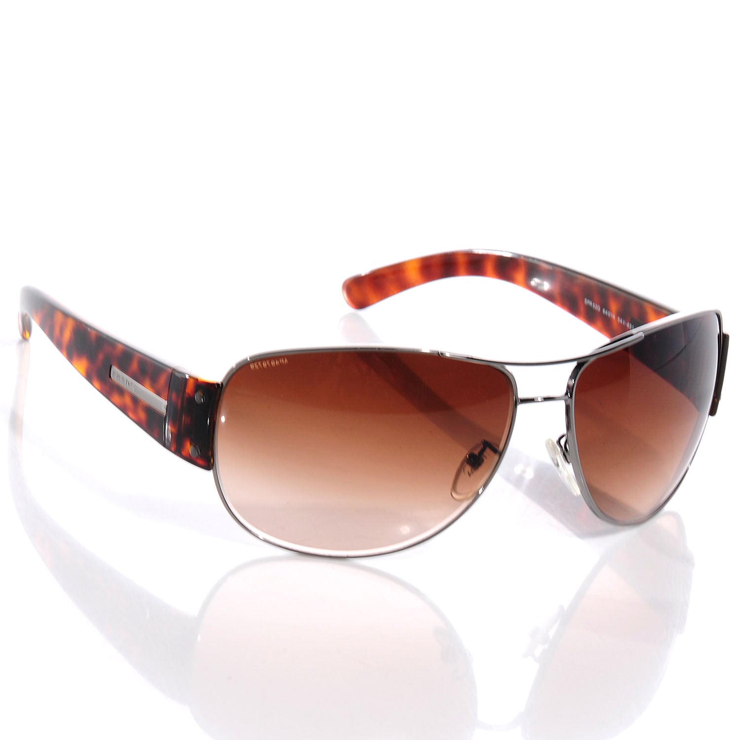 Prada Tortoise Shell Aviator Sunglasses SPR 52G 3 of 5
