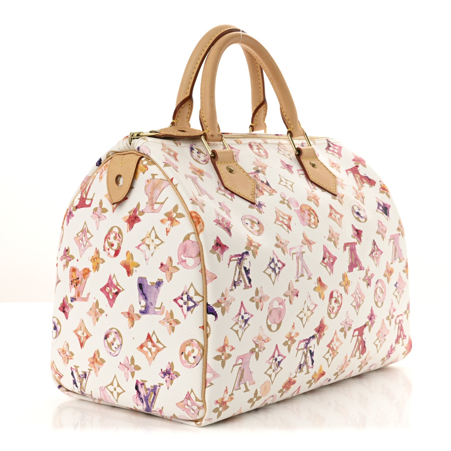 Louis Vuitton Watercolor Aquarelle Speedy 30 White 3 of 11