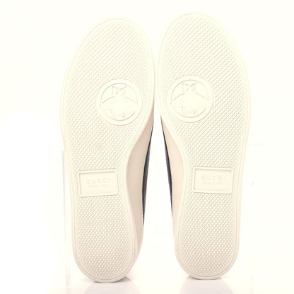 Gucci Calfskin Mens Web Falacer Sneakers 10.5 White Blue 6 of 12