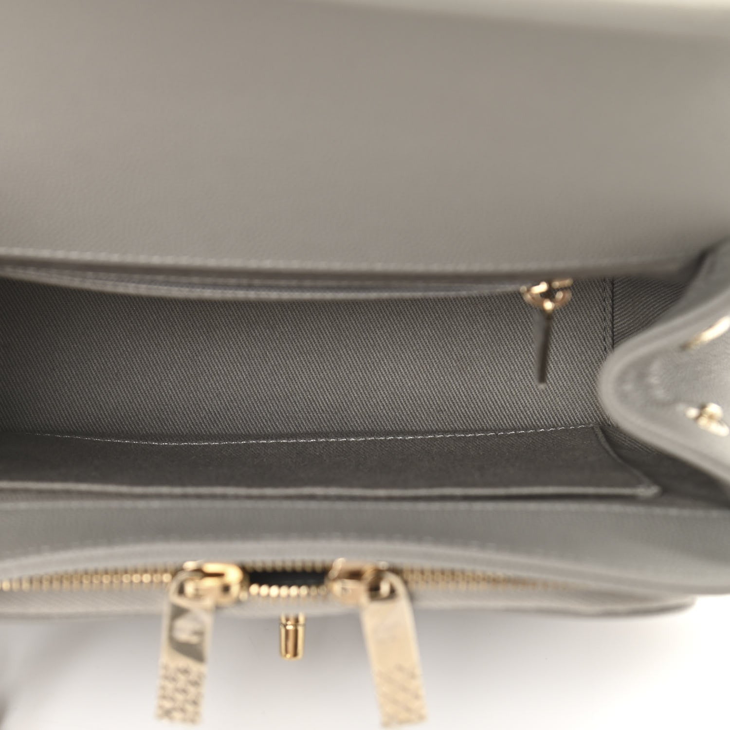 Chanel Caviar Quilted Medium Business Affinity Flap Grey 5 of 10
