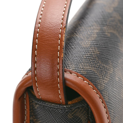 Celine Canvas Calfskin Triomphe Mini Besace Tan 9 of 9
