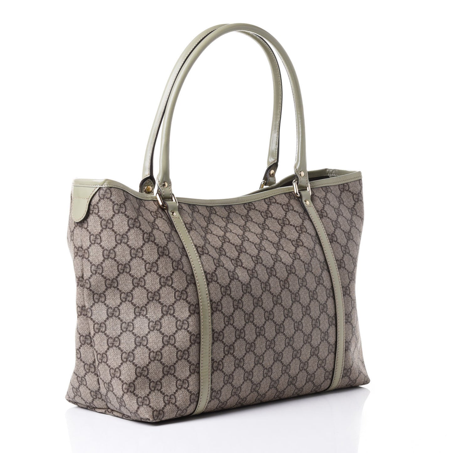 GG Plus Monogram Medium Joy Tote Green
