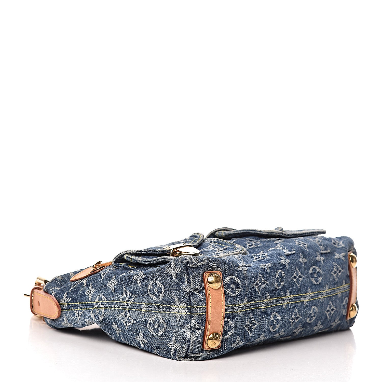Louis Vuitton Monogram Denim Baggy PM Blue 4 of 10