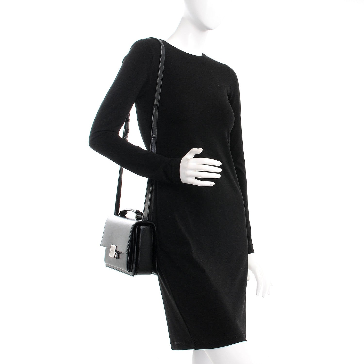 Saint Laurent Calfskin Medium Bellechasse Satchel Black 2 of 7
