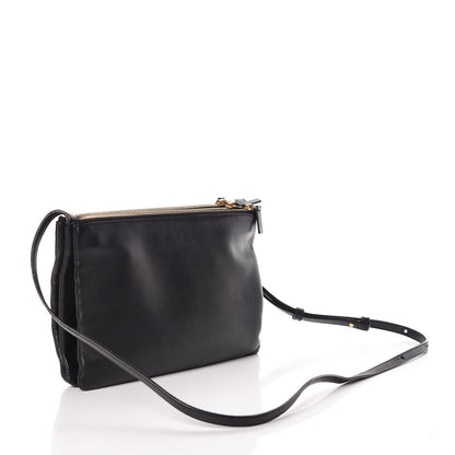 Celine Lambskin Large Trio Crossbody Bag Black 3 of 10