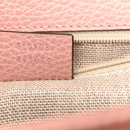 Gucci Dollar Calfskin Interlocking G Shoulder Bag Soft Pink 7 of 10