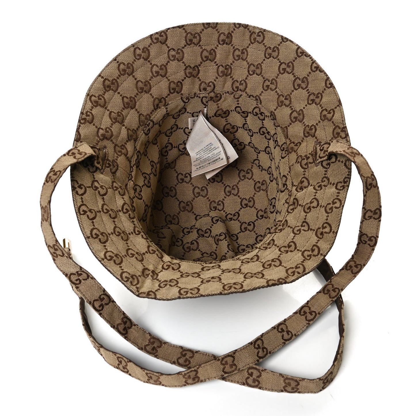 Canvas Monogram Reversible Bucket Hat M Brown