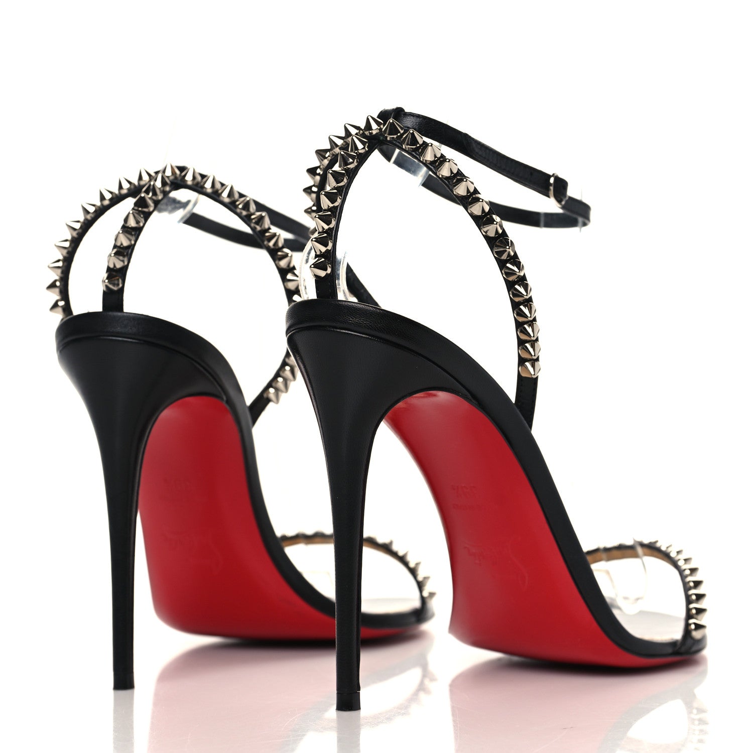 Christian Louboutin Nappa So Me 100 Sandals 39.5 Black 4 of 14