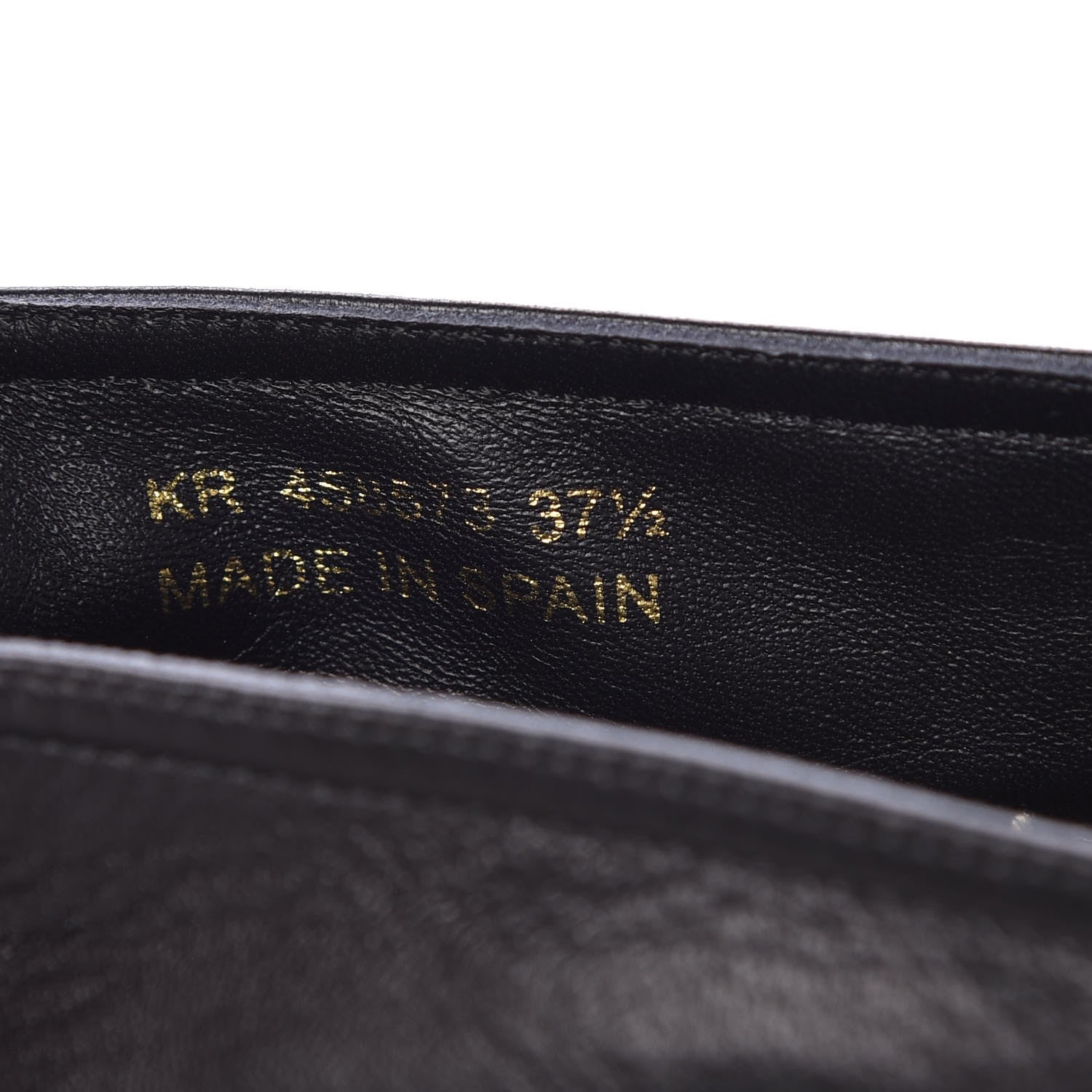 Saint Laurent Lambskin Monogram Espadrilles 37.5 Black 7 of 10