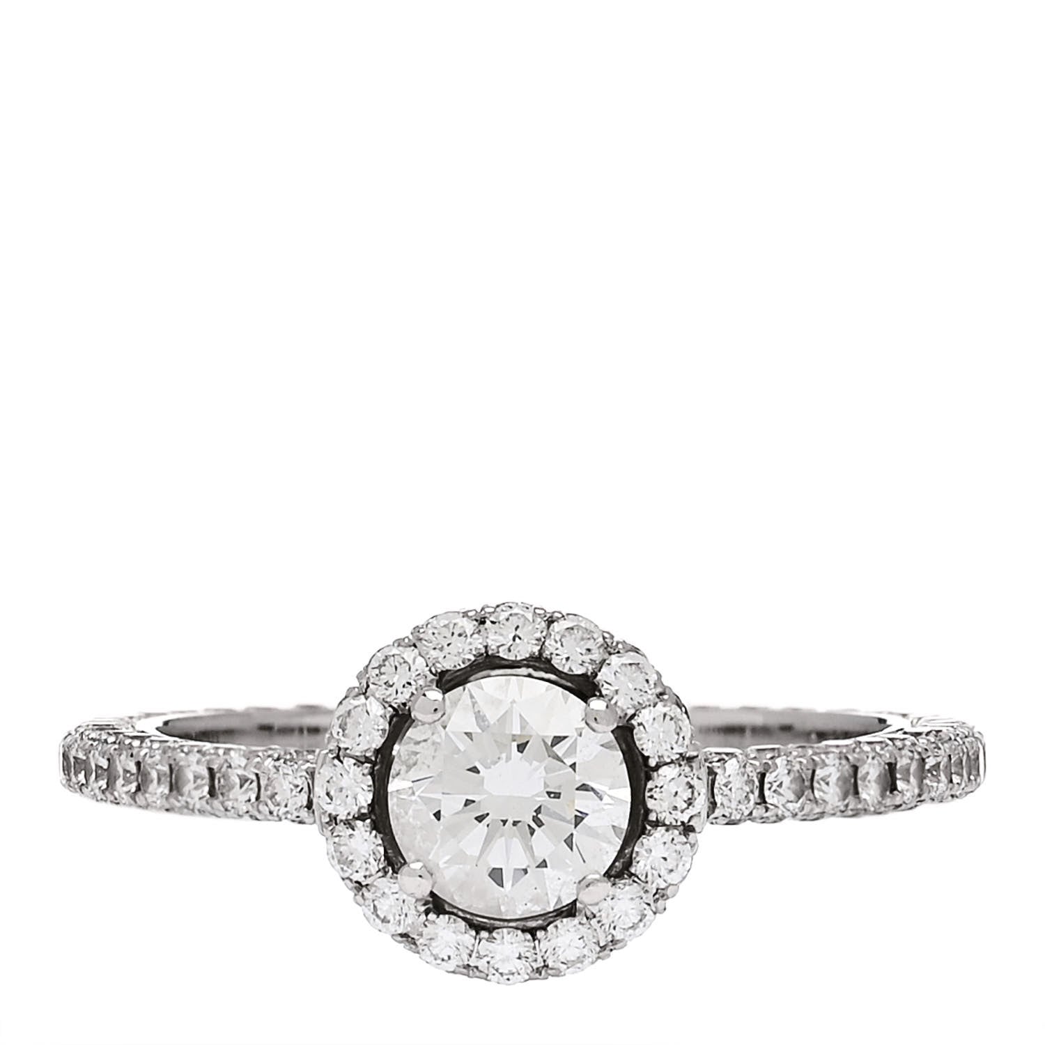 Graff 18K White Gold Diamond .50ct Constellation Round Engagement Ring 51 5.75 1 of 7