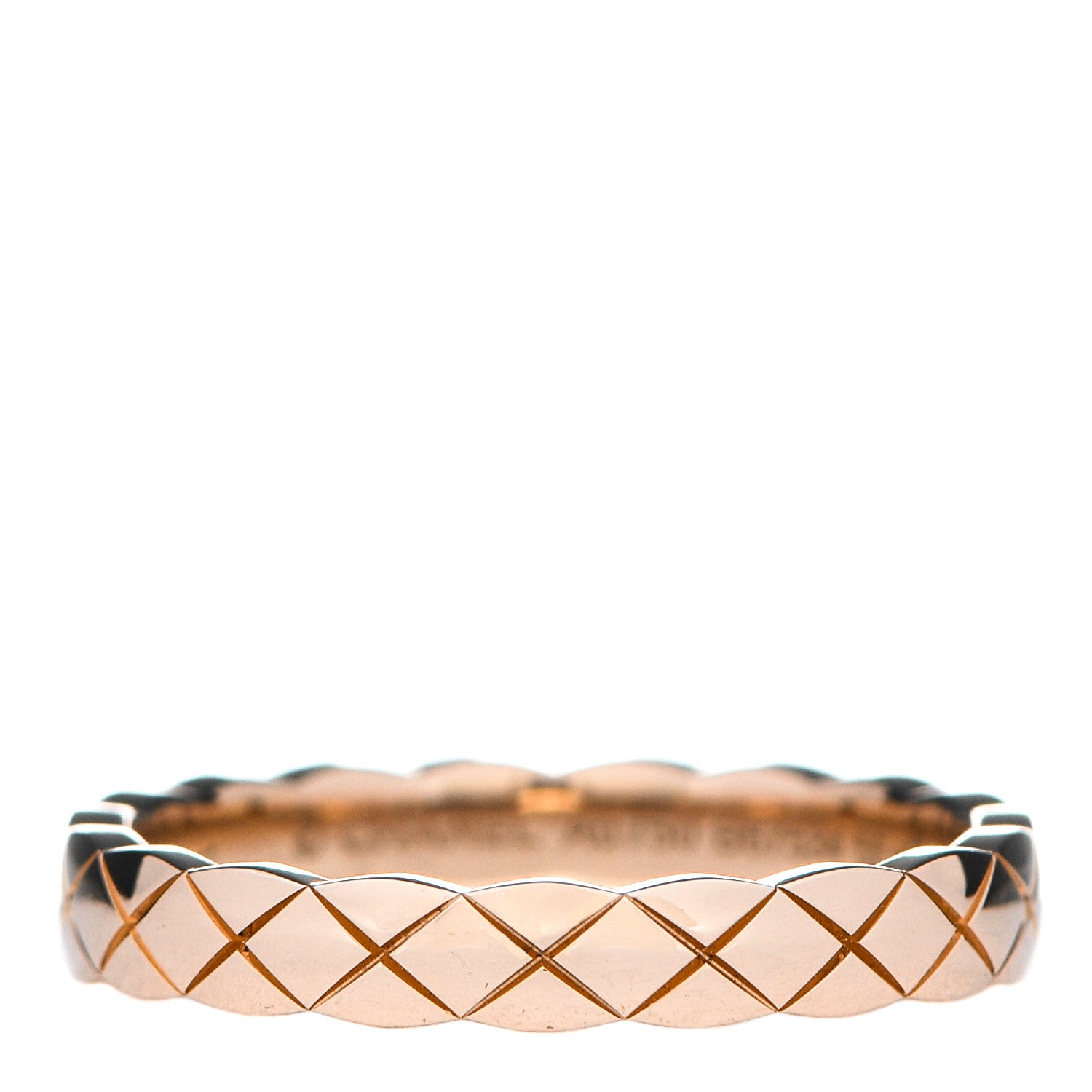 Chanel 18K Beige Gold Mini Coco Crush Ring 55 7.25 1 of 6