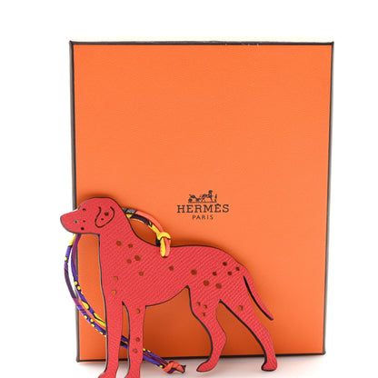 Hermes Epsom Togo Petit H Dalmatian Bag Charm GM 4 of 4